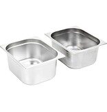 VidaXL Gastronormbakken 2 st GN 1/2 150 mm roestvrij staal