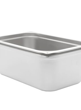 VidaXL Gastronormbakken 2 st GN 1/1 200 mm roestvrij staal