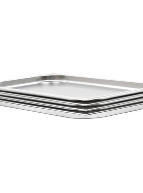 VidaXL Gastronormbakken 4 st GN 1/1 20 mm roestvrij staal