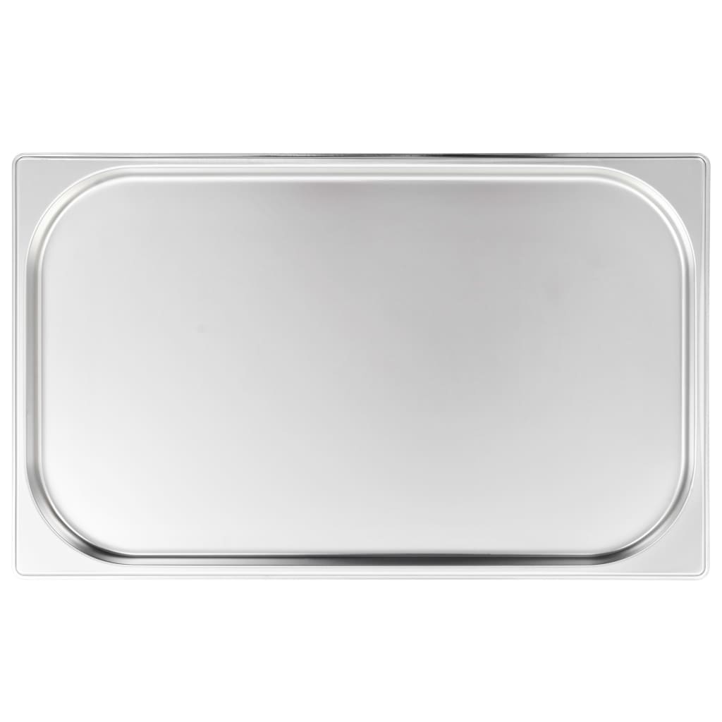 VidaXL Gastronormbakken 4 st GN 1/1 20 mm roestvrij staal
