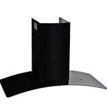 VidaXL Wandafzuigkap 756 m³/u 90 cm roestvrij staal zwart