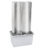 VidaXL Tuinfontein 60,2x37x122,1 cm roestvrij staal zilverkleurig