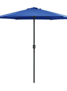 VidaXL Parasol met aluminium paal 270x246 cm azuurblauw
