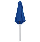 VidaXL Parasol met aluminium paal 270x246 cm azuurblauw