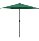 VidaXL Parasol met aluminium paal 270x246 cm groen
