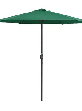 VidaXL Parasol met aluminium paal 270x246 cm groen