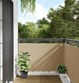 VidaXL Balkonscherm Oxford textiel 90x400 cm beige