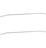 VidaXL geschikt voor vlak tarpaulin beugel 2 pcs Zilver 130-210 cm