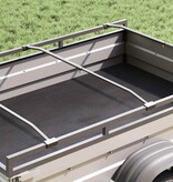 VidaXL geschikt voor vlak tarpaulin beugel 4 pcs Zilver 100-145 cm