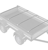 VidaXL geschikt voor vlak tarpaulin beugel 4 pcs Zilver 100-145 cm