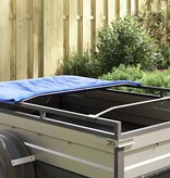 VidaXL geschikt voor vlak tarpaulin beugel 4 pcs Zilver 100-145 cm