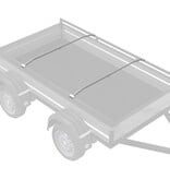 VidaXL geschikt voor vlak tarpaulin beugel 2 pcs Zilver 100-145 cm