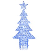 VidaXL Kerstboom met 240 LED Blauw 180 cm Acryl