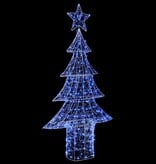 VidaXL Kerstboom met 240 LED Blauw 180 cm Acryl