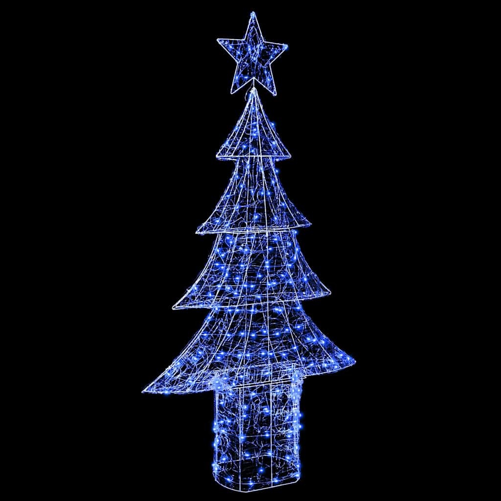 VidaXL Kerstboom met 240 LED Blauw 180 cm Acryl
