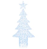 VidaXL Kerstboom met 240 LED Koudwit 180 cm Acryl