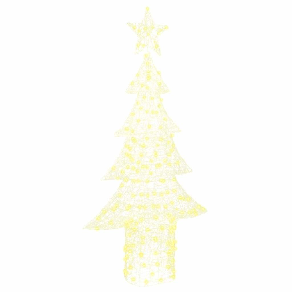 VidaXL Kerstboom met 240 LED Warmwit 180 cm Acryl
