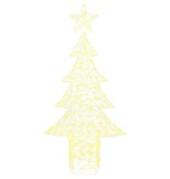 VidaXL Kerstboom met 240 LED Warmwit 180 cm Acryl