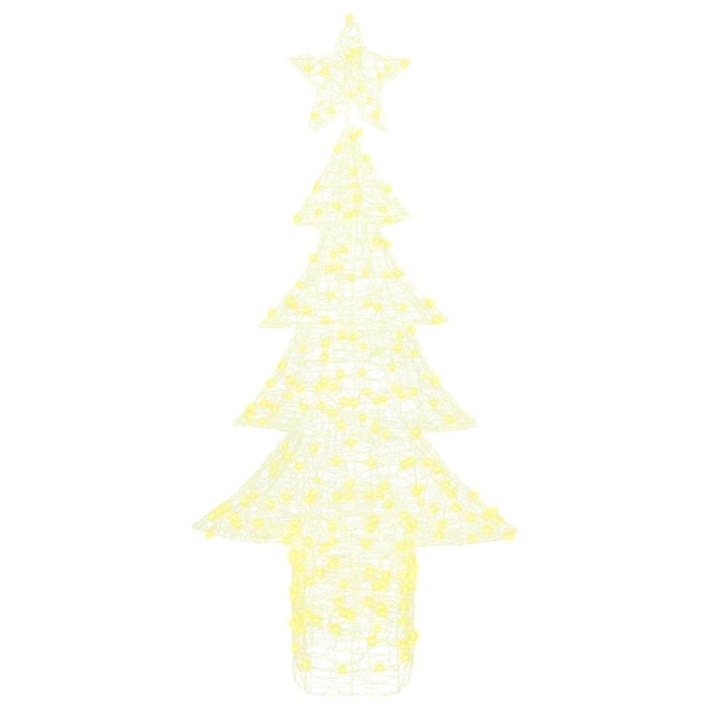 VidaXL Kerstboom met 240 LED Warmwit 180 cm Acryl