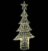 VidaXL Kerstboom met 240 LED Warmwit 180 cm Acryl