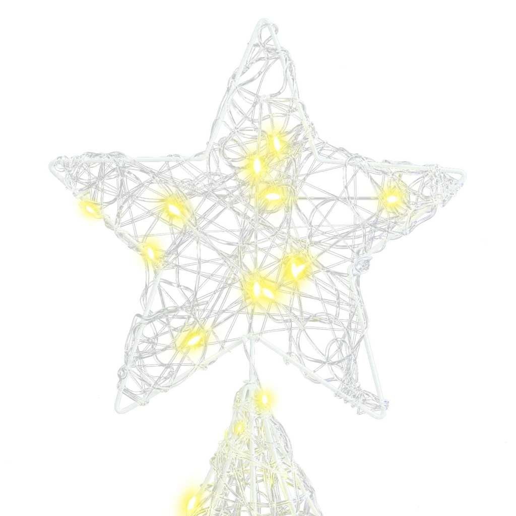 VidaXL Kerstboom met 240 LED Warmwit 180 cm Acryl