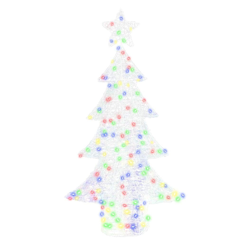 VidaXL Kerstboom met 160 LED Multikleur 150 cm Acryl