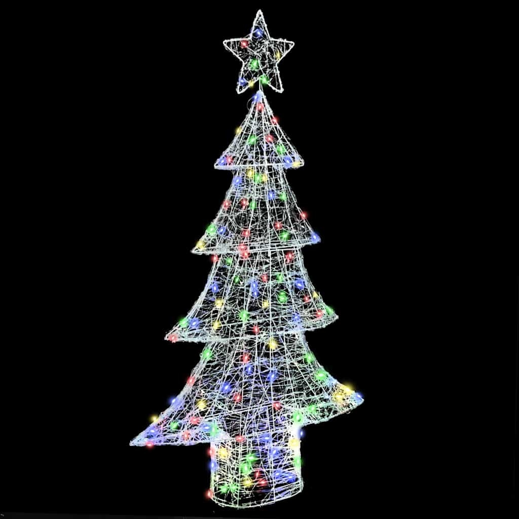 VidaXL Kerstboom met 160 LED Multikleur 150 cm Acryl