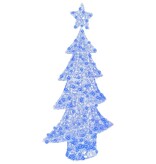 VidaXL Kerstboom met 160 LED Blauw 150 cm Acryl