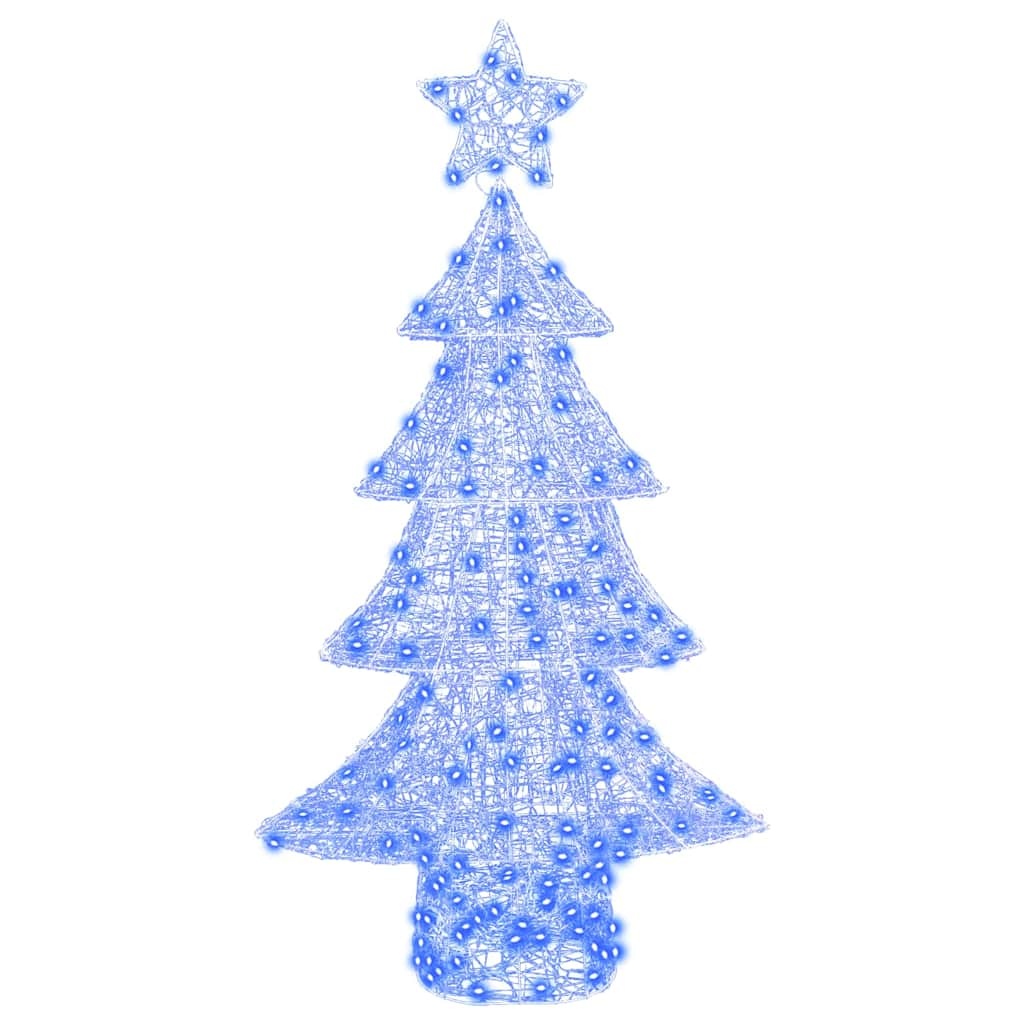 VidaXL Kerstboom met 160 LED Blauw 150 cm Acryl