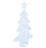 VidaXL Kerstboom met 160 LED Koudwit 150 cm Acryl