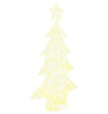 VidaXL Kerstboom met 160 LED Warmwit 150 cm Acryl