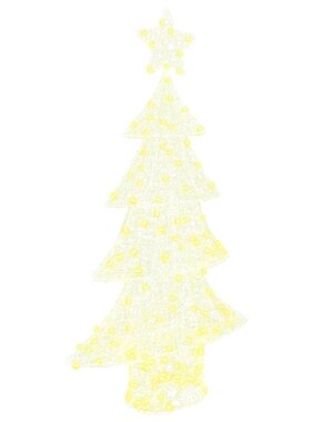 VidaXL Kerstboom met 160 LED Warmwit 150 cm Acryl