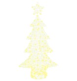 VidaXL Kerstboom met 160 LED Warmwit 150 cm Acryl
