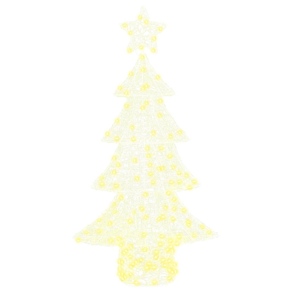 VidaXL Kerstboom met 160 LED Warmwit 150 cm Acryl