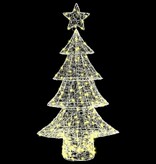 VidaXL Kerstboom met 160 LED Warmwit 150 cm Acryl