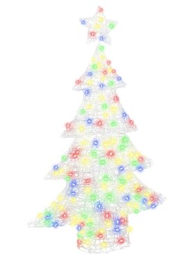 VidaXL Kerstboom met 100 LED Multikleur 120 cm Acryl