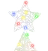VidaXL Kerstboom met 100 LED Multikleur 120 cm Acryl