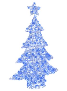 VidaXL Kerstboom met 100 LED Blauw 120 cm Acryl