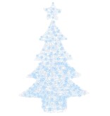 VidaXL Kerstboom met 100 LED Koudwit 120 cm Acryl