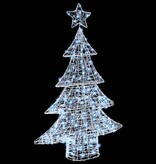 VidaXL Kerstboom met 100 LED Koudwit 120 cm Acryl