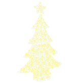 VidaXL Kerstboom met 100 LED Warmwit 120 cm Acryl