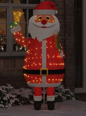 VidaXL Kerstman met 200 LED Warmwit 100 x 180 cm Stof