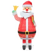 VidaXL Kerstman met 200 LED Warmwit 100 x 180 cm Stof