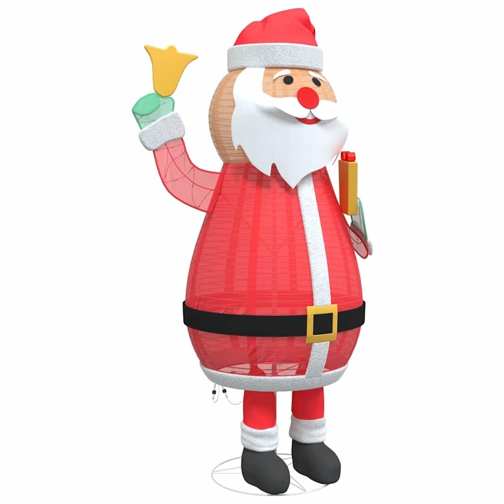 VidaXL Kerstman met 200 LED Warmwit 100 x 180 cm Stof