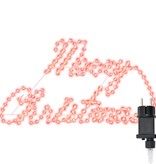 VidaXL Kerstbord met 216 LED Rood 99 x 55 x 13 cm IJzer