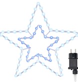 VidaXL Kerstster met 72 LED Koud Wit 51.5 x 50 x 0.65 cm IJzer