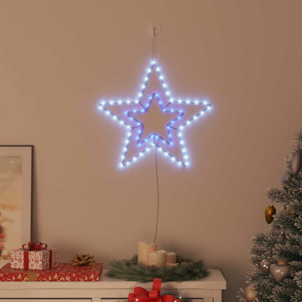 VidaXL Kerstster met 72 LED Koud Wit 51.5 x 50 x 0.65 cm IJzer