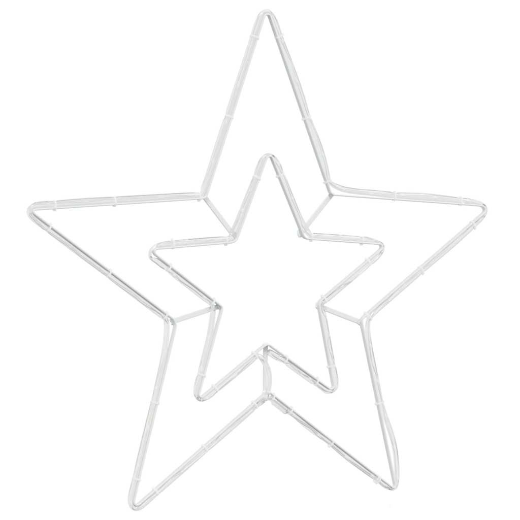 VidaXL Kerstster met 72 LED Koud Wit 51.5 x 50 x 0.65 cm IJzer