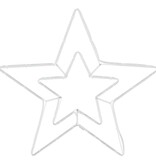 VidaXL Kerstster met 72 LED Koud Wit 51.5 x 50 x 0.65 cm IJzer