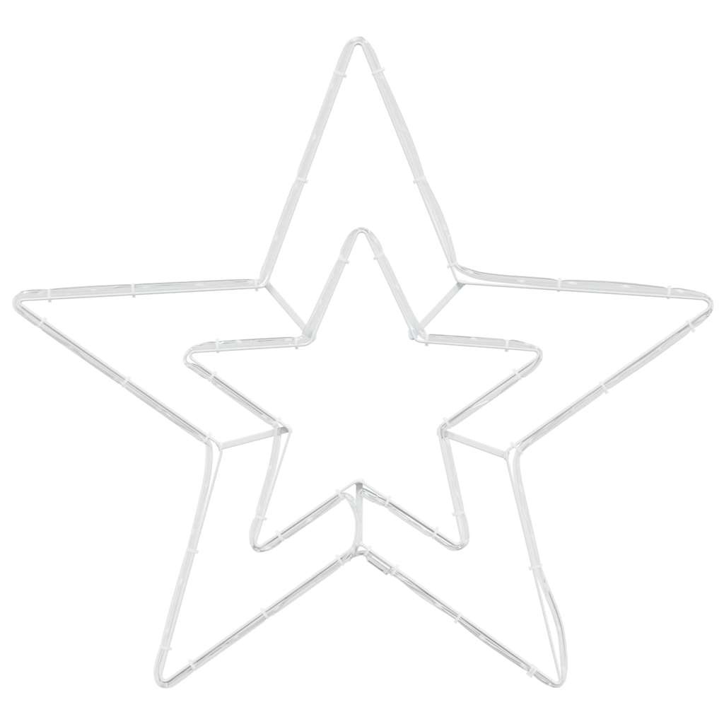 VidaXL Kerstster met 72 LED Koud Wit 51.5 x 50 x 0.65 cm IJzer